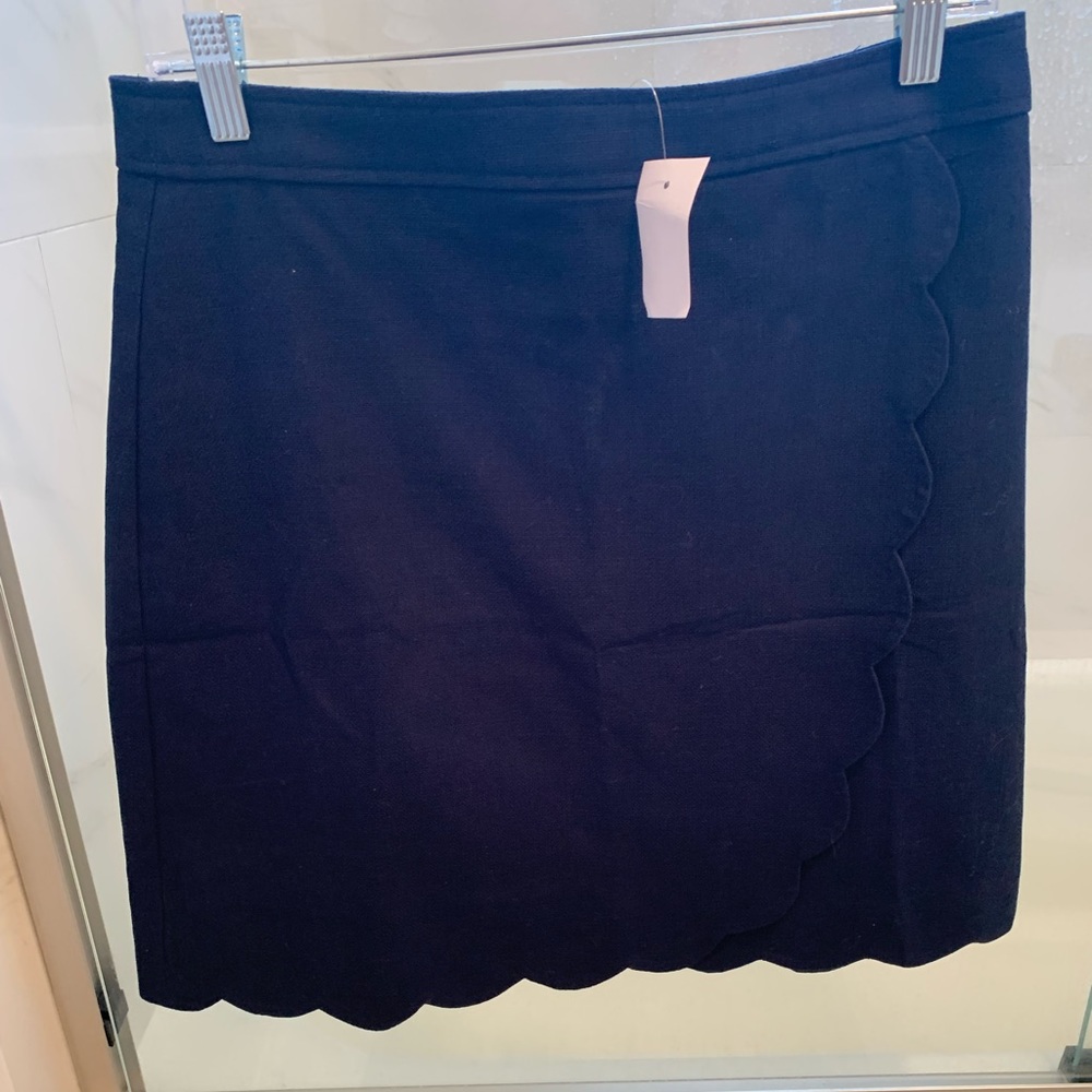 J crew navy skort